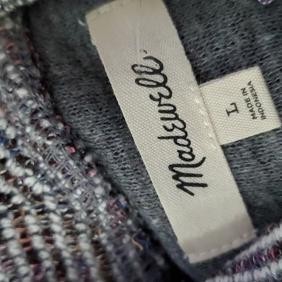 MADEWELL LONG SLEEVE RIBBED TEXTURRED CROPPED SWEATER - Picture 7 of 9